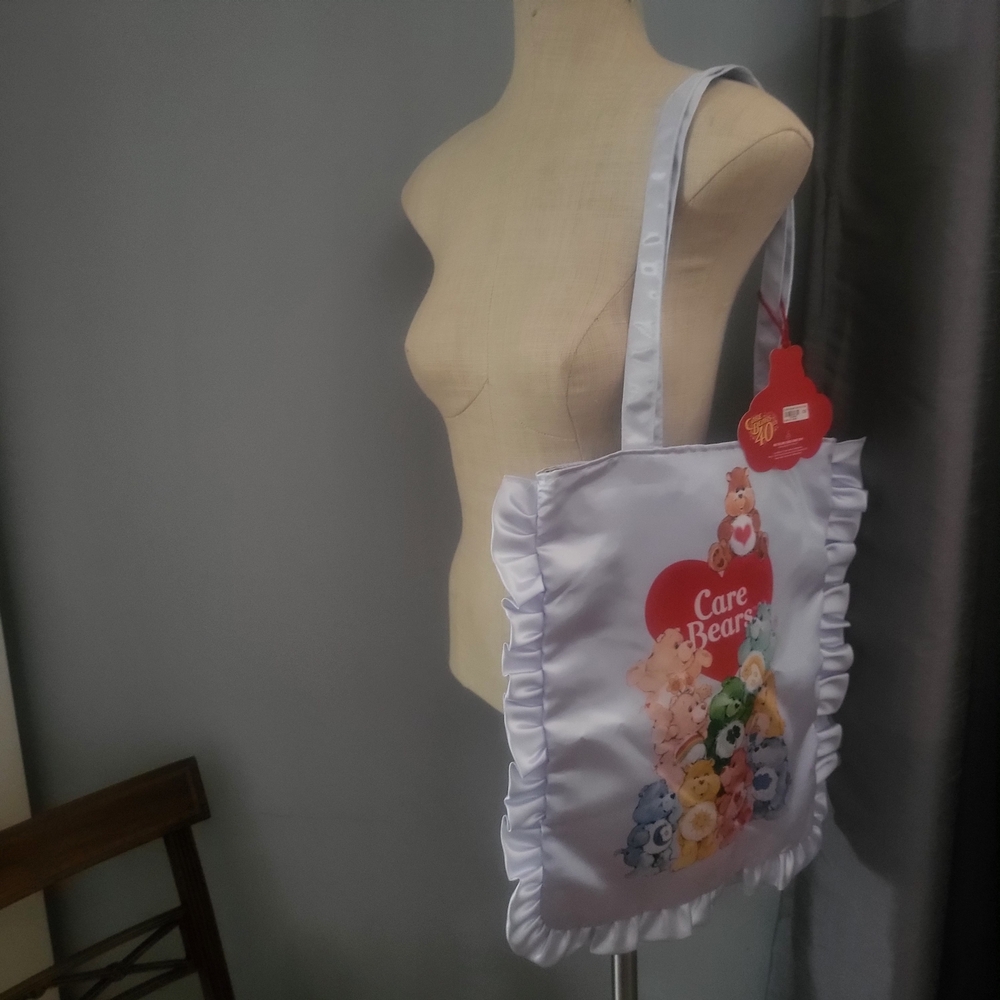 Care Bears Baby Blue Satin Tote Bag - Picture 2 of 8